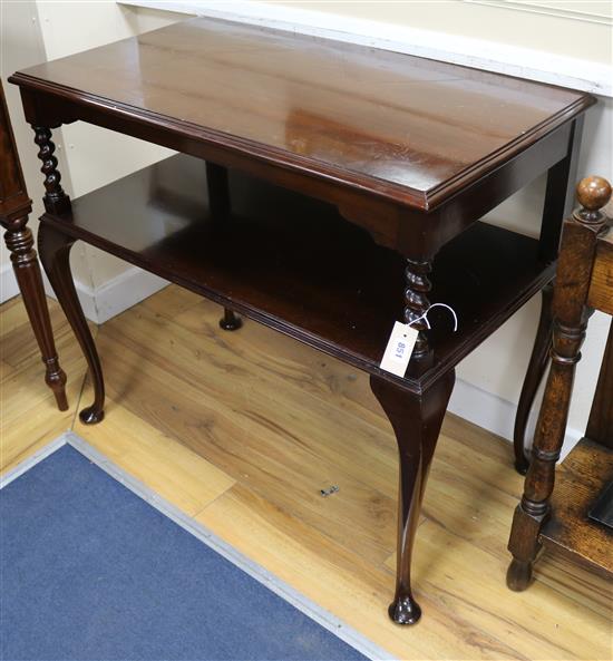 A 1920s mahogany side table W.94cm